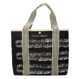 Music Sales Canvas Tote Bag Sheet Music