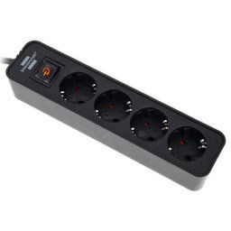 Brennenstuhl Ecolor Power Strip 4 Way BK
