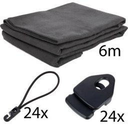 Stairville Molton Set 6x3m schwarz