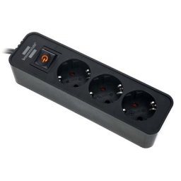 Brennenstuhl Ecolor Power Strip 3 Way BK