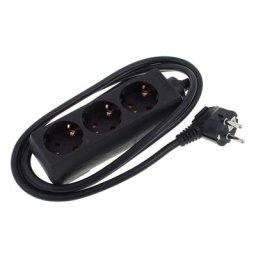 Stairville 3 Way Power Split Black