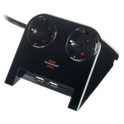 Brennenstuhl Desktop-Power Split 2 Way BK