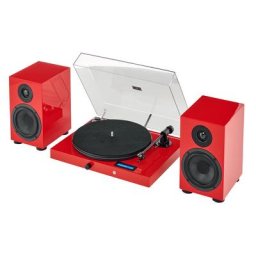 Pro-Ject Juke Box E1 HiFi Set red