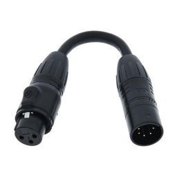 ADJ DMX 3-pin F to 5-pin M IP65