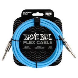 Ernie Ball Flex Cable 10ft Blue EB6412