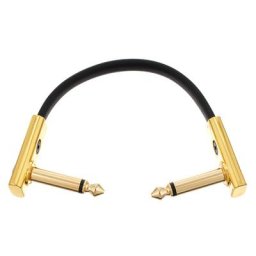 Rockboard Flat Patch Cable Gold 10 cm