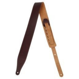 Levys CL Leather Strap 2,5"" DBR