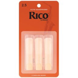 DAddario Woodwinds Rico Alto Sax 2.5 - 3-Pack
