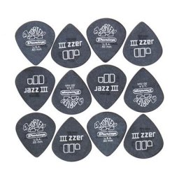 Dunlop Tortex Black Silver Jazz 50 6P