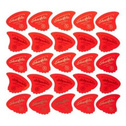 Sharkfin Pick Goldprint Soft Red 25