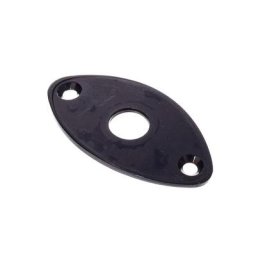 Allparts Gotoh Oval Jack Plate Black