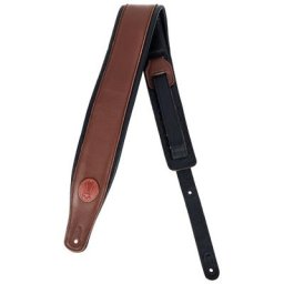 Levys Pad. Garm. Leather Strap 3""BRN