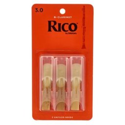 DAddario Woodwinds Rico Bb- Clar 3.0 - 3-Pack