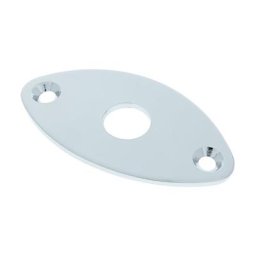 Allparts Gotoh Oval Jack Plate Chrome
