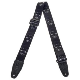 Levys Poly Strap 2"" BK Skulls