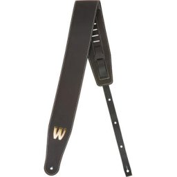 Warwick Teambuilt Leather Strap BK BG