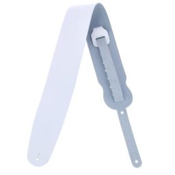 Levys Leather Strap 3,5"" WHT