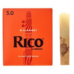 Daddario Woodwinds Rico Bb- Clarinet 3 Boehm