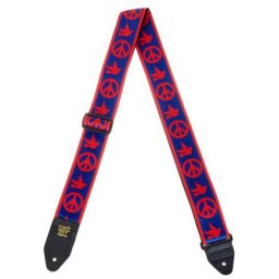 Ernie Ball Guitar Strap Red & Blue Dove