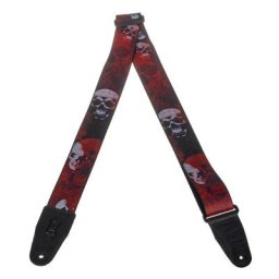 Levys Poly Print Strap 2"" Skull