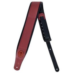 Levys Pad. Garm. Leather Strap 3""BRG
