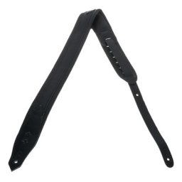 Levys Pad Veg-Tan Leath Strap 2"" BK