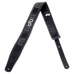 Levys Leather 2,5"" B&W Skulls