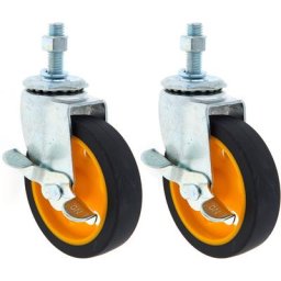 RockNRoller RCSTR4X1 4""x 1"" Casters w. Br.
