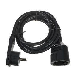 Brennenstuhl Flat Plug Ext. H05VV-F 2m BK
