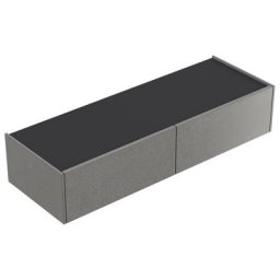 Console Slimline Urban à suspdre à 2 tiroirs push to op Cendre