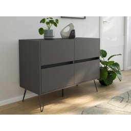 Raumwunder M Buffet Commode 100cm 4 SoftClose tiroirs graphite