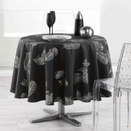 Nappe Anti Tâches Infroissable Ronde 180 cm PLUMIA.