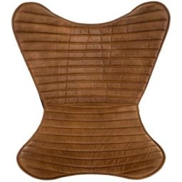 Housse Papillon Cuir Marron - Atmosphera créateur d'intérieur - Marron