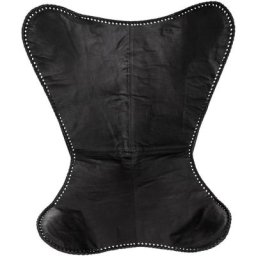 Housse Papillon Cuir Noir Atmosphera créateur d'intérieur - Noir