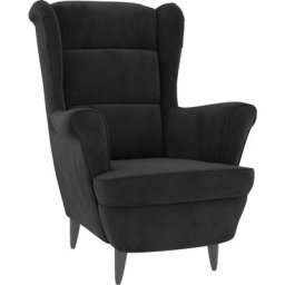 Fauteuil Noir Velours Vidaxl Noir