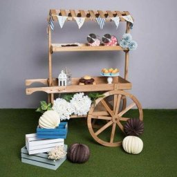 Cadeaux Miguel - Chariots Candy Bar - Chariot Candy Bar Bois Strawberry Vieilli - Bois naturel