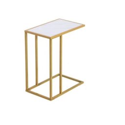 Table de salle à manger Table simple en forme c marbre pvc densité conseil table d'appoint en fer