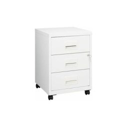 Caisson mobile 3 tiroirs - blanc - Maxiburo - Blanc