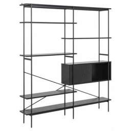 Bibliothèque Bobochic xs - Etagère modulable H188 cm palmaco Noir - Noir