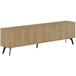 Meuble tv Santos 180cm Bois Chêne clair - Chêne clair