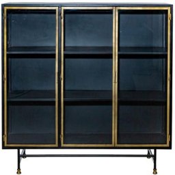 Vitrine en métal Janelle - Doré