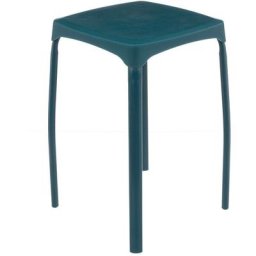 Tabouret plastique Modern Color bleu pétrole - 5 five simply smart - Bleu marine
