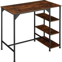Table de bar Industrielle Cannock 109x60x100cm - Table de bar style industriel, table de bistrot,
