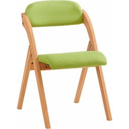 Sobuy - FST92-GR Chaise Pliante en Bois avec Assise et Dossier Rembourrés Fauteuil Chaise pour