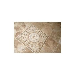 Rosace Travertin Noce / Travertin Beige / Afyon white 80x80 cm - R002