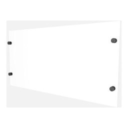 Panneau de protection de garde-corps + supports - Coloris gris anthracite ral 7016 - Coloris gris