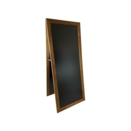 Grand chevalet stop trottoir avec cadre bois couleur chêne dimensions 171 x 71 cm - Fabrication