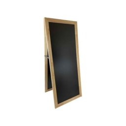 Grand chevalet stop trottoir avec cadre bois brut dimensions 171 x 71 cm - Fabrication française