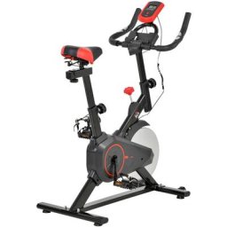 Homcom - Vélo d'appartement avec écran lcd multifonctions vélo biking cardio training selle et
