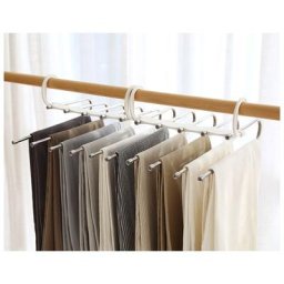 Cintres pour pantalons, 2 cintres pour pantalons peu encombrants, cintres magiques antidérapants
